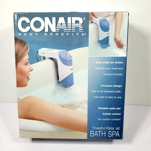 CONAIR Body Benefits DUAL Water Jet Action Bath Spa BTS1D; Therapeutic TESTED - Picture 1 of 8