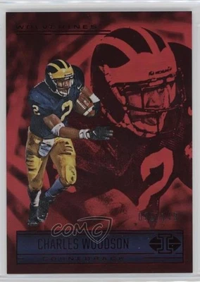 2022 Panini Chronicles Draft Picks Illusions Red /149 Charles Woodson #18 HOF - Image 1 of 2