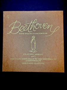 Beethoven - Five Piano Concertos Vinyl Record Box w. Booklet- RARE -EXC - Picture 1 of 5