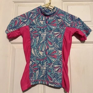 Lilly Pulitzer Swim or Beachwear Top Girls M/M (7/8) Swim Top - Picture 1 of 6
