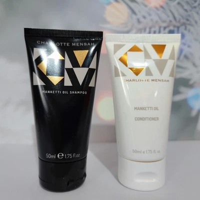 CHARLOTTE MENSAH Manketti Oil Shampoo (Sealed) & Conditioner (Unsealed) 50ml NEW - Image 1 of 4