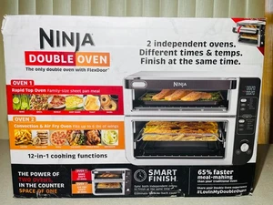 Ninja 12-in-1 Double Oven with FlexDoor DCT401 - Stainless Steel/Black BRAND NEW - Picture 1 of 7
