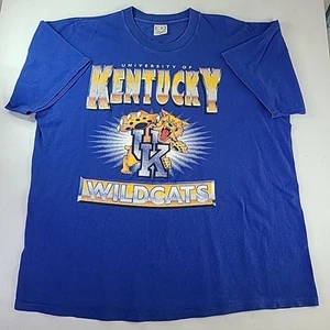 Vintage Kentucky Wildcats Mens 2XL T-Shirt Tee Single Stitch Made In USA - Picture 1 of 7