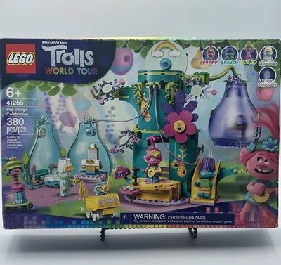 LEGO Trolls World Tour Pop Village Celebration 380 Piece Building Kit 41255 - Image 1 of 4
