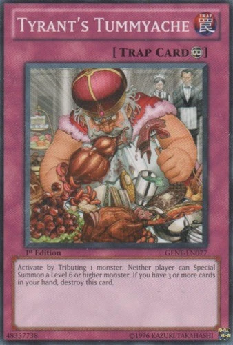 Tyrant's Tummyache - GENF-EN077 - Common - Unlimited Edition Lightly Played Gene - Image 1 of 1