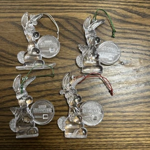 (4)x Energizer Hase Christbaumschmuck 1992 Komplettsatz 4 Stück - Bild 1 von 4