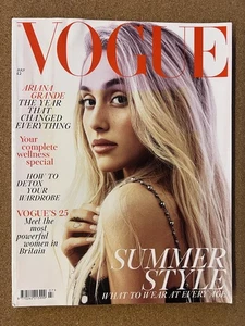 VOGUE UK Magazine Ariana Grande July 2018 Vintage British Fashion NEW - Picture 1 of 2