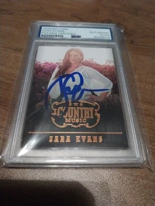 Sara Evans IP Signed Autographed Country Music Card PSA Singer No - Picture 1 of 3