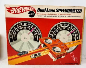 Velocímetro de doble carril Hot Wheels Redline Era vintage con caja - Imagen 1 de 12