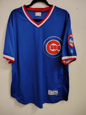 JERSEY COSIDO VINTAGE MAJESTUOSO AUTÉNTICO FLEX RYNE SANDBERG #23 CUELLO EN V-TALLA 48 Foto 1 de 4