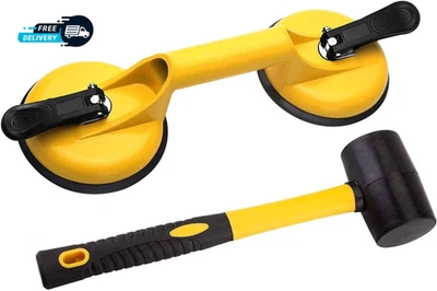 Herramienta fijadora de huecos de piso para reparación de huecos de piso laminado incluye ventosa y Foto 1 de 4