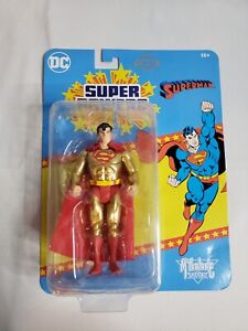 Super Powers Wave 7 Superman Gold Edition 40th Anniversary Figure DC Mcfarlane