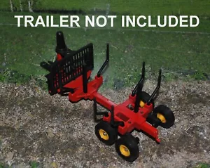 1/32 BRITAINS LOG TRAILER OUT RIGGERS X 6 & 2 SUPPORTI CNT, RESINA - Foto 1 di 6