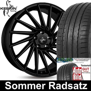 19" Keskin KT17 Hurricane Matt Black 225/35 Atlas für VW Jetta Mod. 1KM - Bild 1 von 5