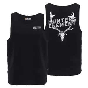 Hunters Element Fallow Skull Mens Singlet Black M - Picture 1 of 4