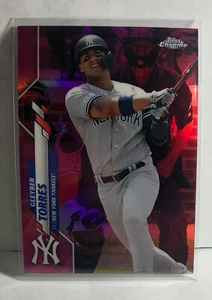 2020 Topps Chrome GLEYBER TORRES Pink Refractor NEW YORK YANKEES #45 - Picture 1 of 2