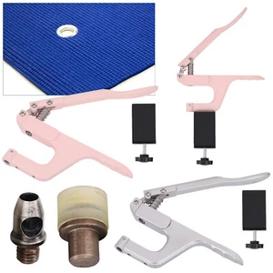Lochschneider Matrizen Stanzset mit Tischzange DIY Leder Handwerk Befestigung - Bild 1 von 26