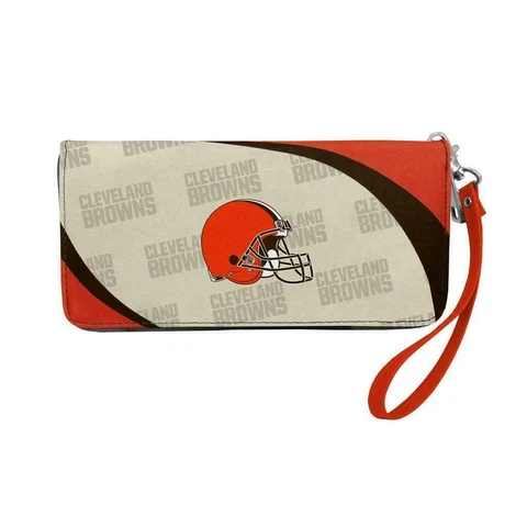 Cleveland Browns NFL Curve Zip Organizer Ladies Wallet Cover