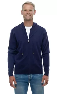 Ugholin Cárdigan para Hombre 100% Cashmere con Capucha y Cremallera - Imagen 1 de 17