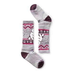 Smartwool Wintersport Socks Kids Medium Purple Polar Bear Full Cushion JDM1829 - Picture 1 of 10