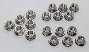 Suzuki GSXR600 750 SRAD Titan Kettenradmuttern hinten 96-99 Ti glatt Nyloc gebohrt - Bild 1 von 11