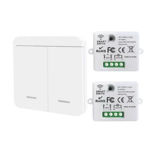This RC Mini Wireless WiFi Switch, 2500W 10A RF Relay Remote Control 2 Receivers - Picture 1 of 1