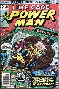 Luke Cage Power Man #35 VF Sept 1976 Bronze Age One Way Ride To Revenge! - Foto 1 di 1