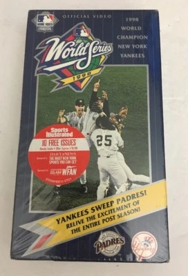 The Official 1998 World Serie Video Derek Jeter Mariano Rivera (VHS,1998) Tested - Bild 1 von 4