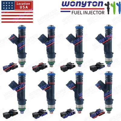 Juego de 8 inyectores de combustible Bosc* EV14 17091728 de actualización para Cadillac Oldsmobile Aurora Foto 1 de 4