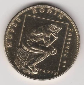 2009 COIN JETON MEDAILLE SOUVENIR A-B -- 75 007 MUSEE RODIN PARIS LE PENSEUR  - Picture 1 of 2