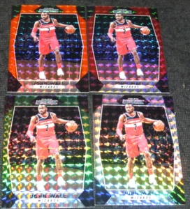 (4) 2017-18 Panini Prizm Mosaic JOHN WALL #95 RED+ORANGE+GREEN REFRACTOR LOT - Picture 1 of 1