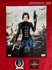 MILLA JOVOVICH AUTOGRAPHED SIGNED 11x14 PHOTO! RESIDENT EVIL! ALICE BECKETT COA!