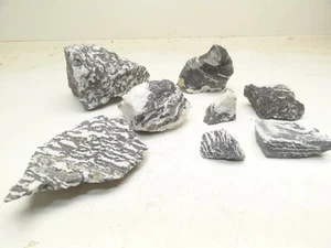 Natural Beautiful Zebra Rock White Tiger Stone Polish Aquarium Tank Aquascaping - Picture 1 of 11