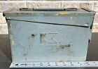 Yellow Metal Kennametal Tool Ammo Box (Painted Gray) Approx 10 x 7 x 4 Inches