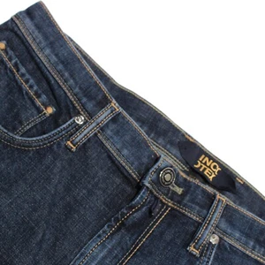 Incotex NWT Jean Shorts Size 33 US In Solid Dark Blue Cotton Blend Denim - Picture 1 of 15
