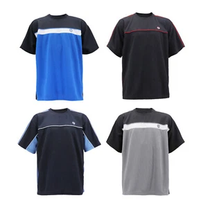 Men's Fitness Gym Sports Jersey Shirt Lightweight Outdoor Work Out Knit T-Shirt - Picture 1 of 13