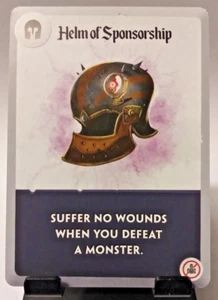 SPELL SMASHERS - HELM OF SPONSORSHIP Promo Card - Paradise 2019 Kickstarter - Picture 1 of 2