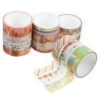  12 Rolls Washi Tape Stickers Stationery Masking Present Wrapping Foil Paper