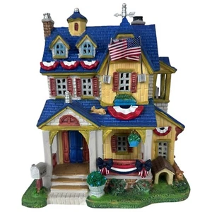 LEMAX GOLDEN SUMMER HOUSE Box Patriotic Celebrate Light RETIRED Americana #95452 - Picture 1 of 15