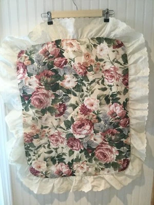 Almohada Floral Acolchada De Colección Fundas Encaje Shabby Cottage Chic Usado en Excelente Condición Rosa  Foto 1 de 4