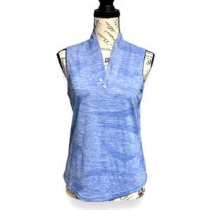 Jamie Sadock blau ärmelloses Golftop V-Ausschnitt Performance Active adrett Gr. Small - Bild 1 von 9