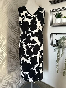 Phase Eight Black and White Dress Size 16 - Picture 1 of 8