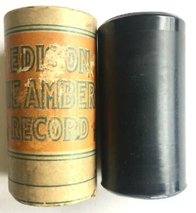 ANTICO CILINDRO 1913 "ARCOBALENO" ADA JONES BILLY MURRAY EDISON BLU AMBRA #1884 - Foto 1 di 3
