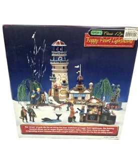 Lemax Foggy Point Leuchtturm Set Christmas House People - Bild 1 von 8