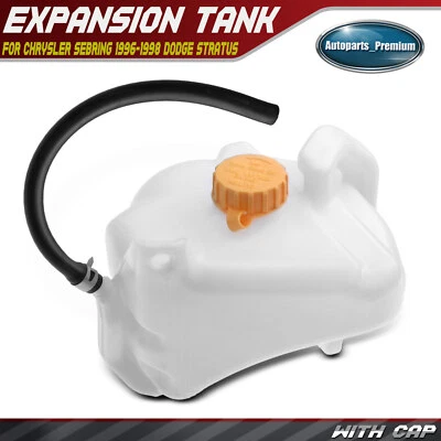Engine Coolant Expansion Tank w/ Cap for Chrysler Sebring Dodge Stratus Plymouth - Image 1 of 4