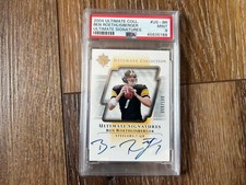 Ben Roethlisberger 2004 Upper Deck Ultimate Collection Rookie Auto RC /100 PSA 9