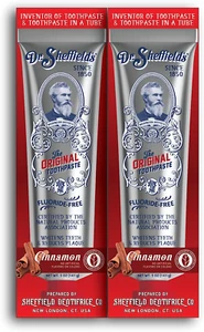 Dr. Sheffield's Natural Cinnamon Toothpaste, Fluoride-Free, Whitening (2-Pack) - Picture 1 of 12