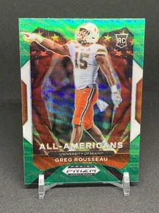 2021 Panini Prizm Draft Picks Greg Rousseau #200 RC All American GREEN PRIZM - Picture 1 of 2