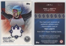 2014 US Olympic & Paralympic Team and Hopefuls Relics Silver /50 Ted Ligety