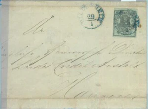 85169 - ALEMANIA Hannover - Historia postal - Michel # 2 en portada: Hildesheim - Imagen 1 de 1